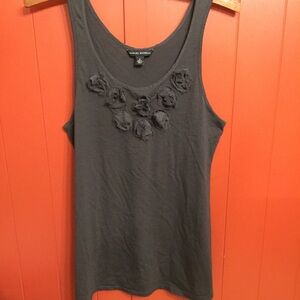 Banana Republic tank with ruffles flowers